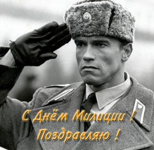 Скачать бесплатно Открытка в день милиции на сайте WishesCards.ru