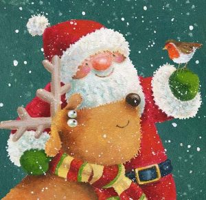 Скачать бесплатно Открытка в старом стиле на Новый Год и Рождество на сайте WishesCards.ru