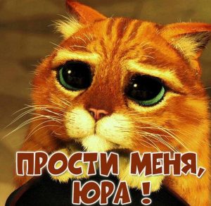 Скачать бесплатно Открытка Юра прости меня на сайте WishesCards.ru
