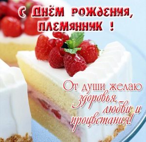 Скачать бесплатно Поздравительная электронная открытка с днем рождения племяннику на сайте WishesCards.ru