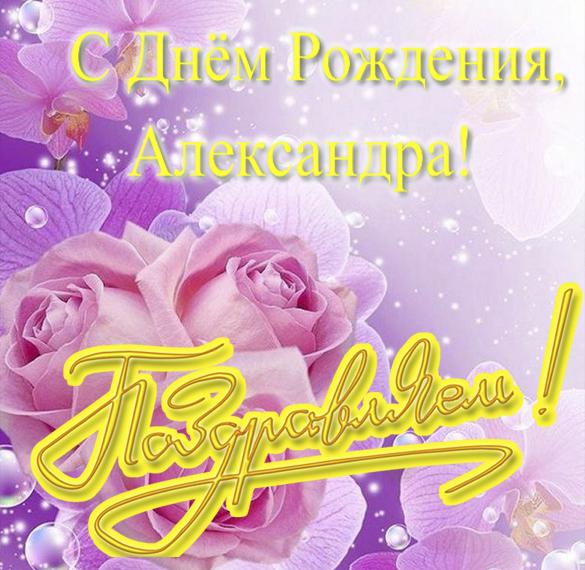 Скачать бесплатно Поздравительная открытка с днем рождения Александра на сайте WishesCards.ru