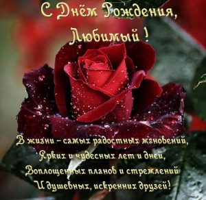 Скачать бесплатно Поздравительная открытка с днем рождения любимому мужчине на сайте WishesCards.ru