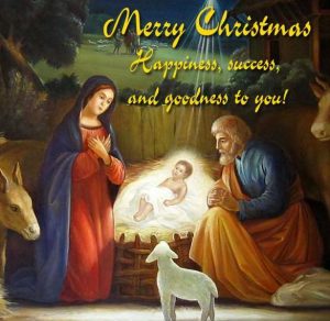 Скачать бесплатно Поздравительная открытка с Рождеством на английском на сайте WishesCards.ru
