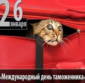 Скачать бесплатно Поздравление в картинке на международный день таможенника на сайте WishesCards.ru