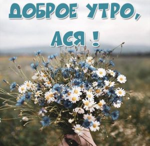 Скачать бесплатно Пожелание доброе утро Ася в картинке на сайте WishesCards.ru