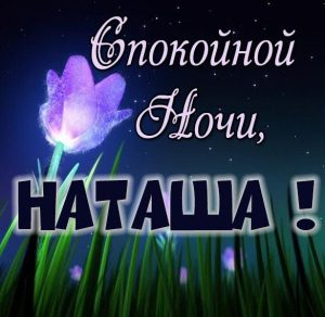 Скачать бесплатно Пожелание спокойной ночи Наташа в картинке на сайте WishesCards.ru
