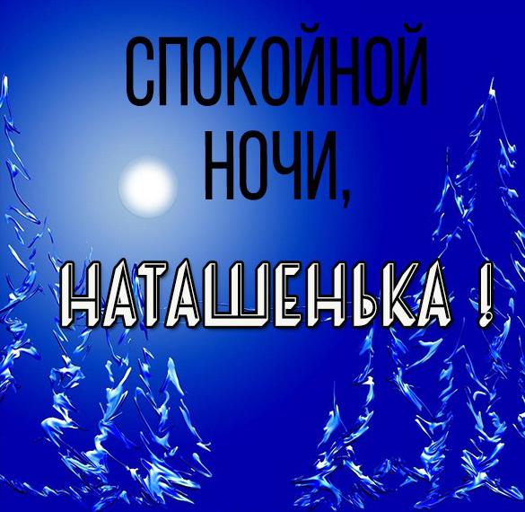 Скачать бесплатно Пожелание спокойной ночи Наташенька в картинке на сайте WishesCards.ru