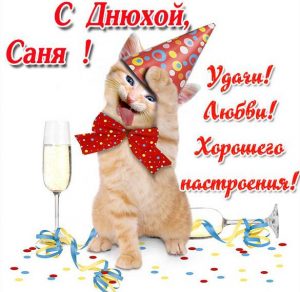 Скачать бесплатно Прикольная картинка Александр с днем рождения на сайте WishesCards.ru