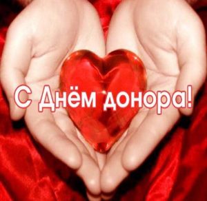 Скачать бесплатно Прикольная картинка на день донора на сайте WishesCards.ru