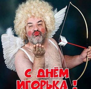 Скачать бесплатно Прикольная картинка с днем Игорька на сайте WishesCards.ru