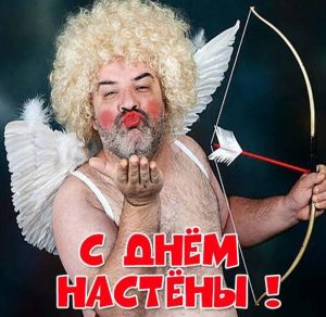 Скачать бесплатно Прикольная картинка с днем Настены на сайте WishesCards.ru