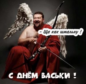 Скачать бесплатно Прикольная картинка с днем Васьки на сайте WishesCards.ru