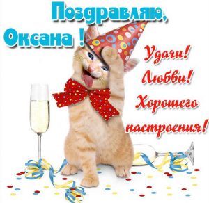 Скачать бесплатно Прикольная картинка с именем Оксана на сайте WishesCards.ru