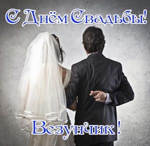 Скачать бесплатно Прикольная красивая открытка на свадьбу на сайте WishesCards.ru