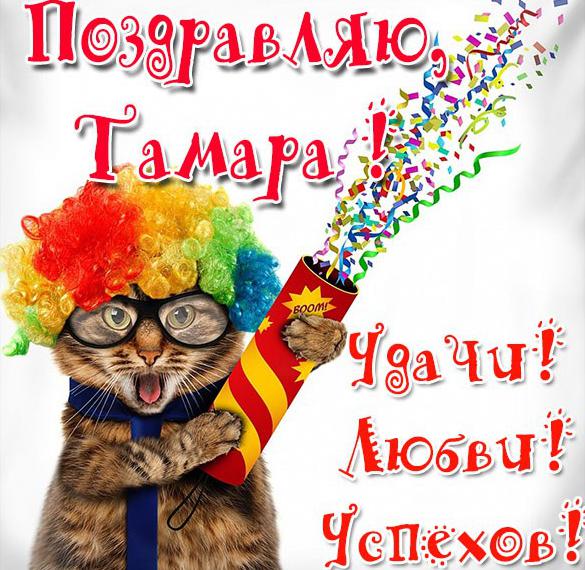 Скачать бесплатно Прикольная открытка для Тамары на сайте WishesCards.ru