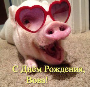 Скачать бесплатно Прикольная открытка с днем рождения Вова на сайте WishesCards.ru