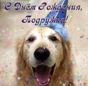 Скачать бесплатно Прикольная смешная картинка с днем рождения подруге на сайте WishesCards.ru