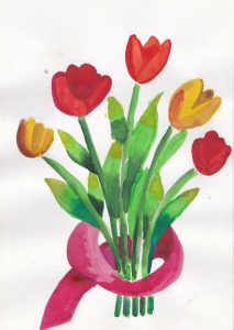 Скачать бесплатно Простой рисунок маме на 8 марта на сайте WishesCards.ru