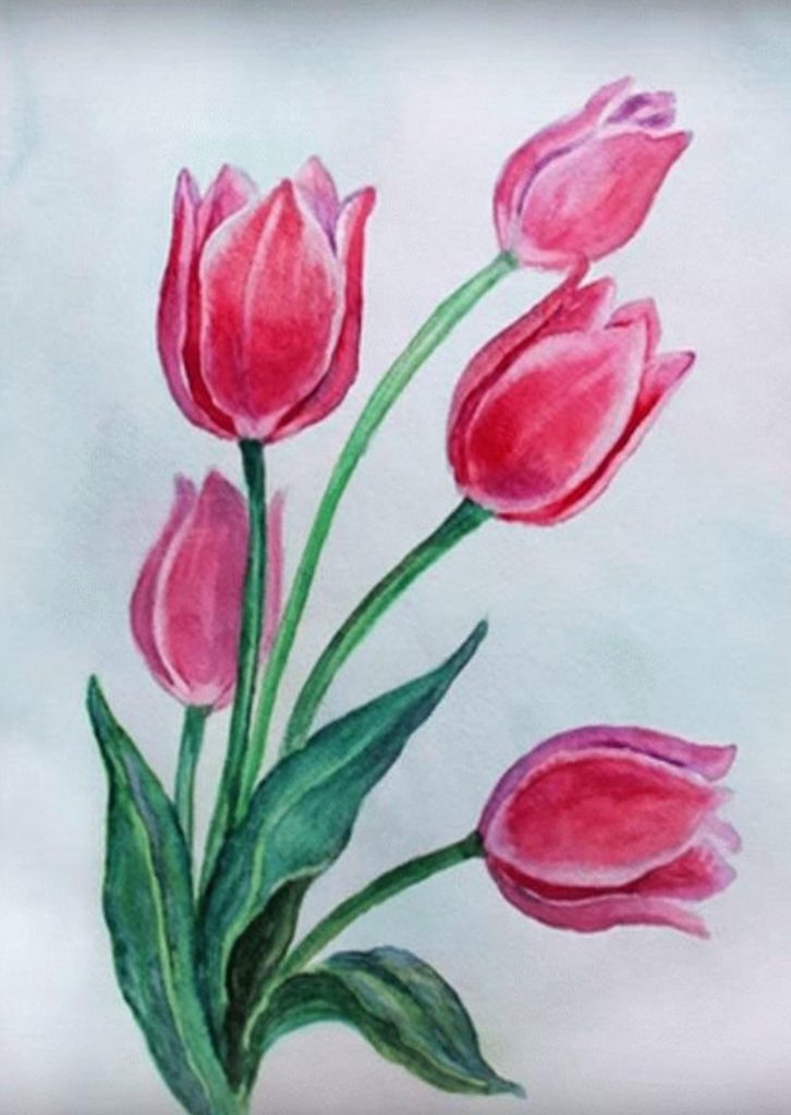 Скачать бесплатно Рисунок маме на 8 марта цветы на сайте WishesCards.ru