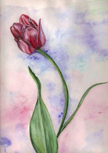 Скачать бесплатно Рисунок маме на 8 марта цветок на сайте WishesCards.ru
