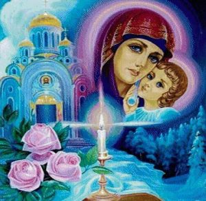 Скачать бесплатно Рисунок на Благовещение Пресвятой Богородицы на сайте WishesCards.ru