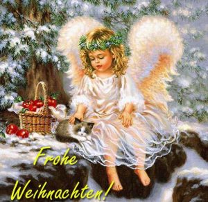 Скачать бесплатно Рождественская германская электронная открытка на сайте WishesCards.ru