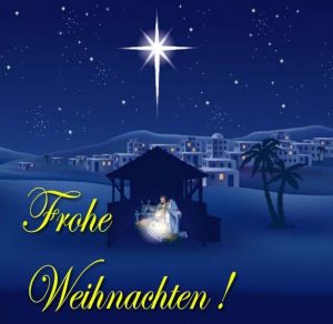 Скачать бесплатно Рождественская германская открытка на сайте WishesCards.ru