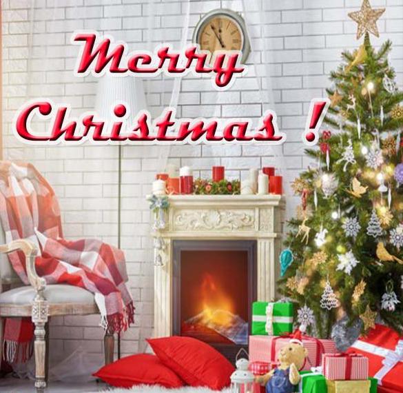 Скачать бесплатно Рождественская открытка на английском на сайте WishesCards.ru