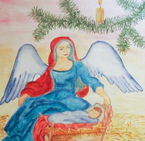 Скачать бесплатно Рождественская открытка рисунок карандашом на сайте WishesCards.ru
