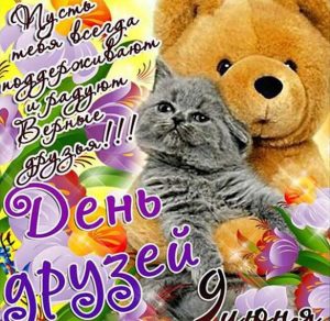 Скачать бесплатно Смешная открытка с днем друзей на сайте WishesCards.ru
