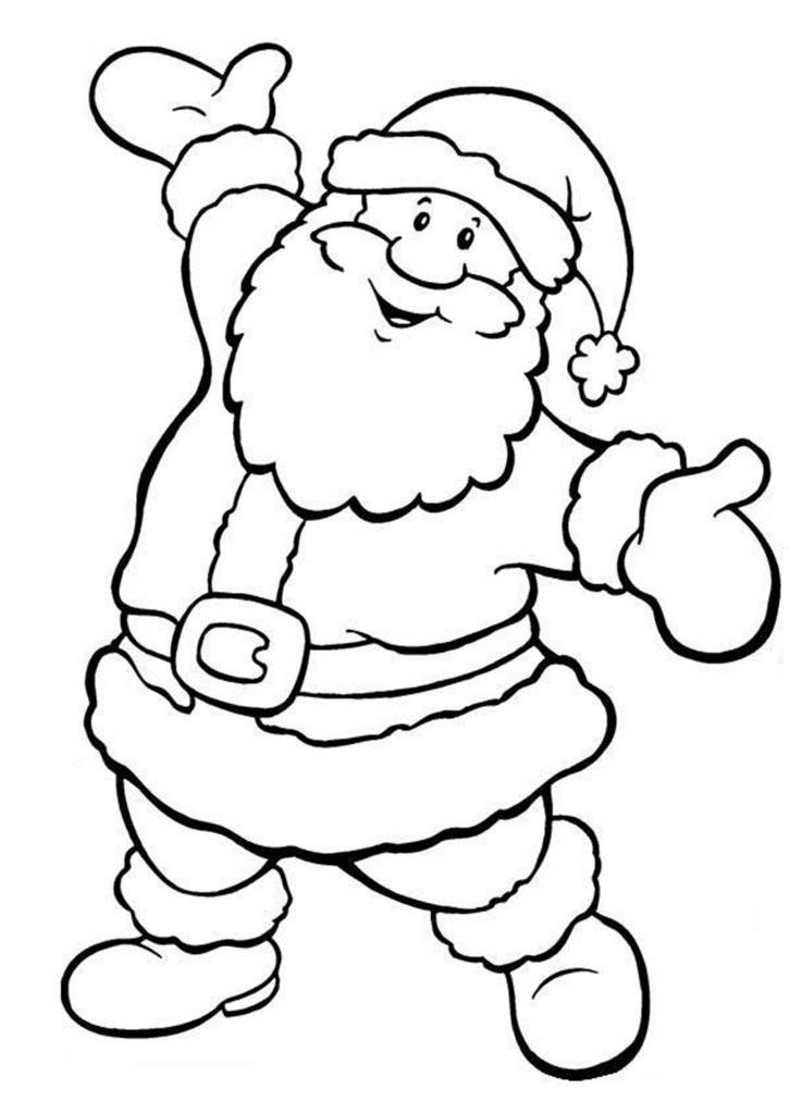 Скачать бесплатно Трафарет новогоднее украшение на окна с Дедом Морозом на сайте WishesCards.ru