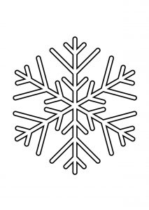 Скачать бесплатно Трафарет новогодние снежинки на окна 2019 для распечатки на сайте WishesCards.ru