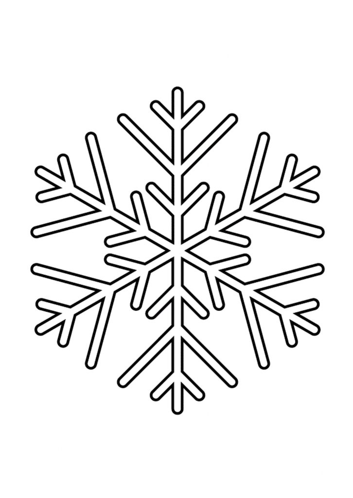 Скачать бесплатно Трафарет новогодние снежинки на окна 2019 для распечатки на сайте WishesCards.ru