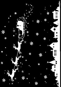 Скачать бесплатно Трафарет новогодняя вырезалка на окна 2019 на сайте WishesCards.ru