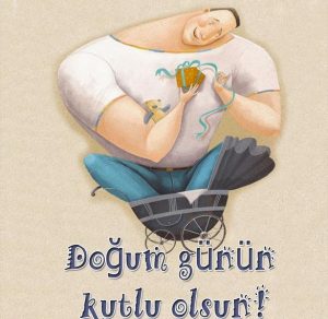 Скачать бесплатно Турецкая открытка с днем рождения мужчине на сайте WishesCards.ru