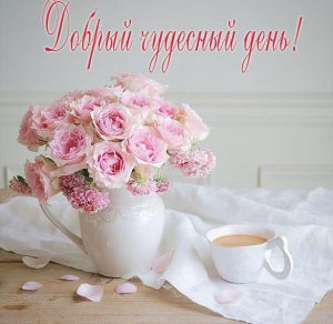 Скачать бесплатно Виртуальная открытка добрый день чудесный на сайте WishesCards.ru