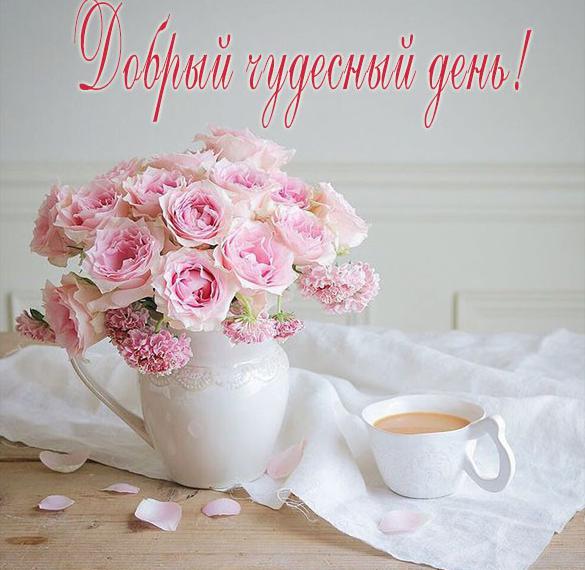 Скачать бесплатно Виртуальная открытка добрый день чудесный на сайте WishesCards.ru